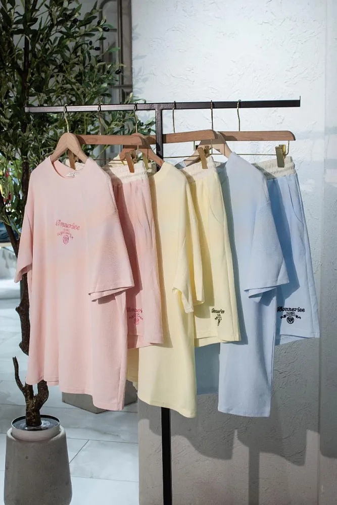 Костюм oversize футболка и шорты