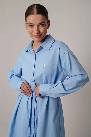 Льняное платье