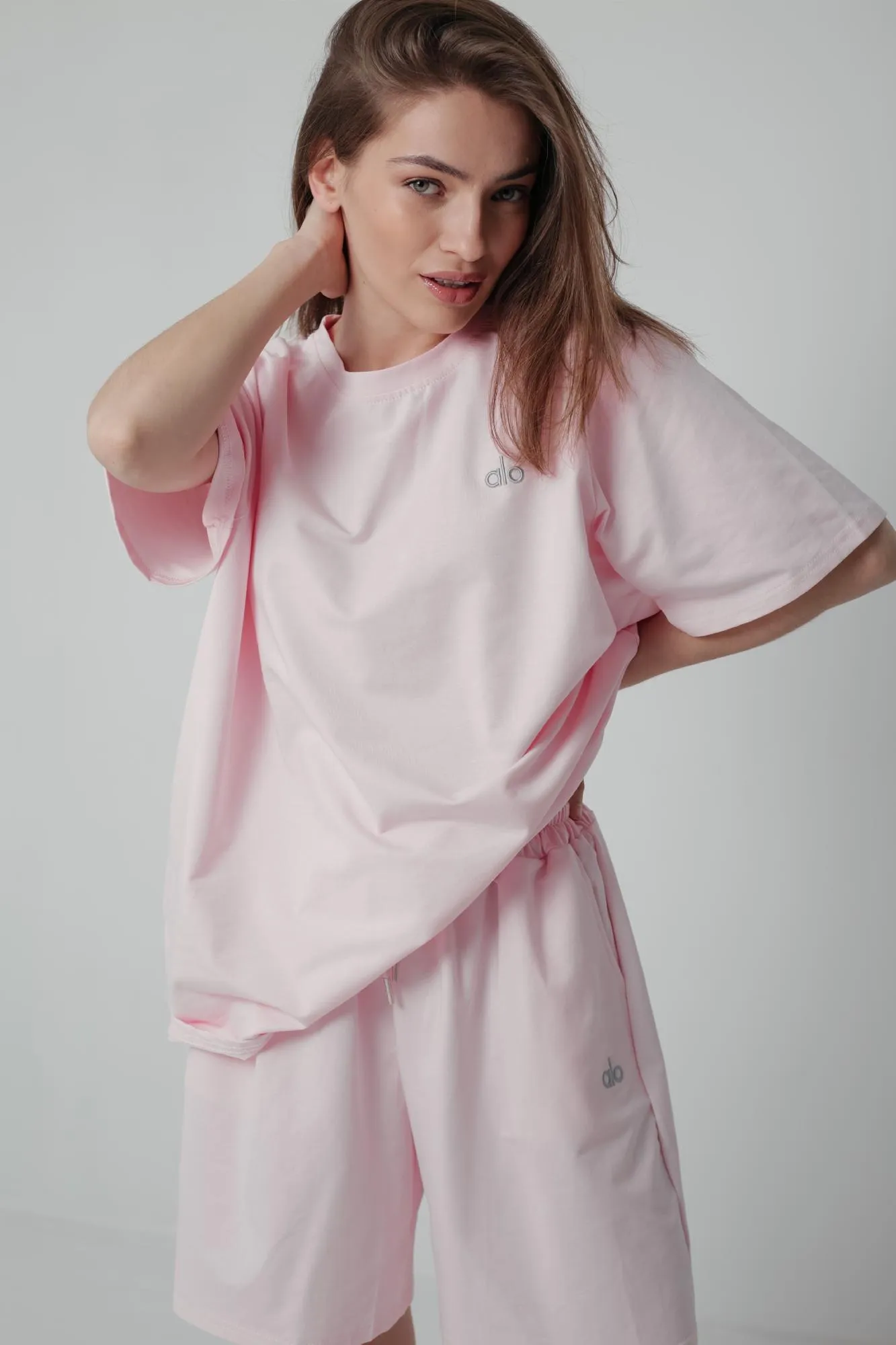 Костюм футболка и шорты oversize