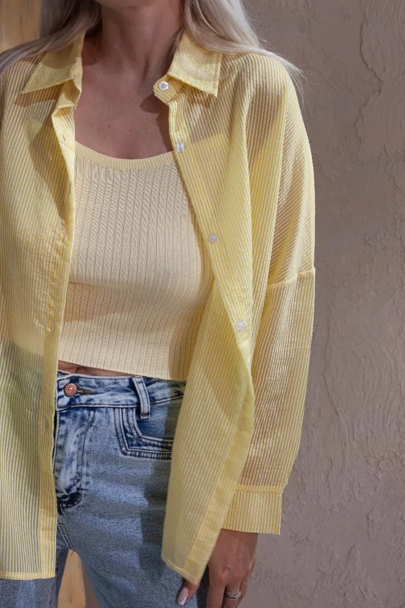 Комплект oversize рубашка и топ