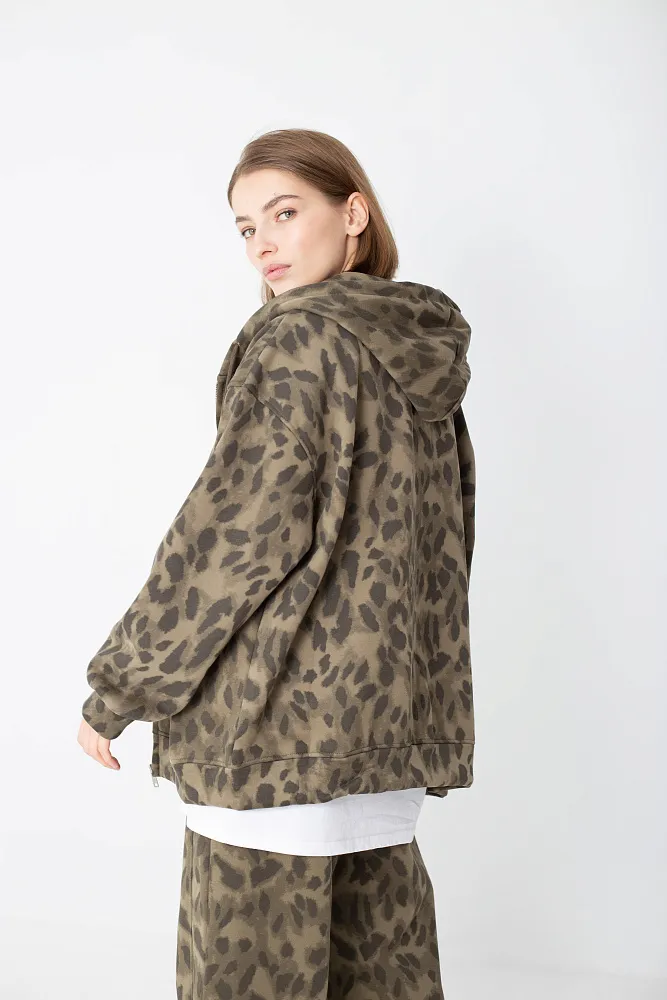 Худи oversize на молнии
