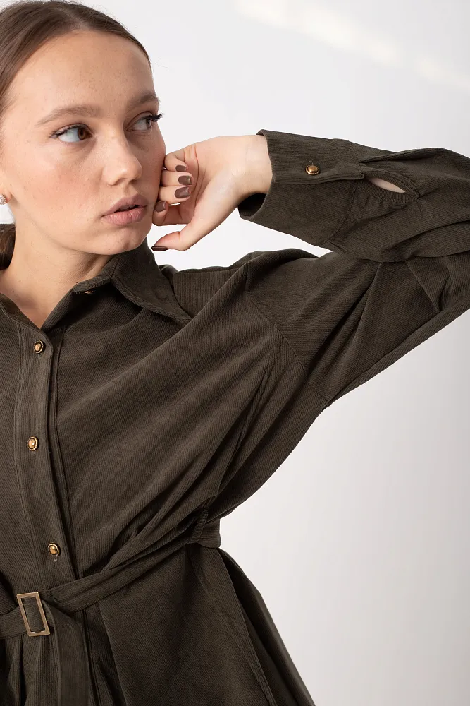 Платье с ремнем oversize