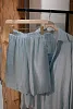 Костюм oversize рубашка, топ и шорты