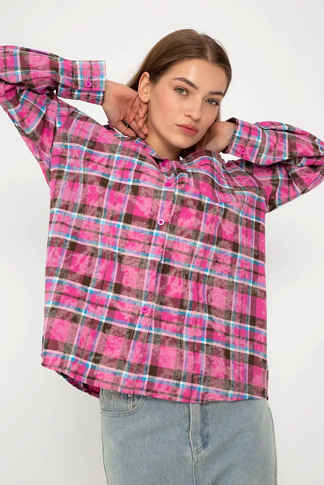 Рубашка в клетку oversize