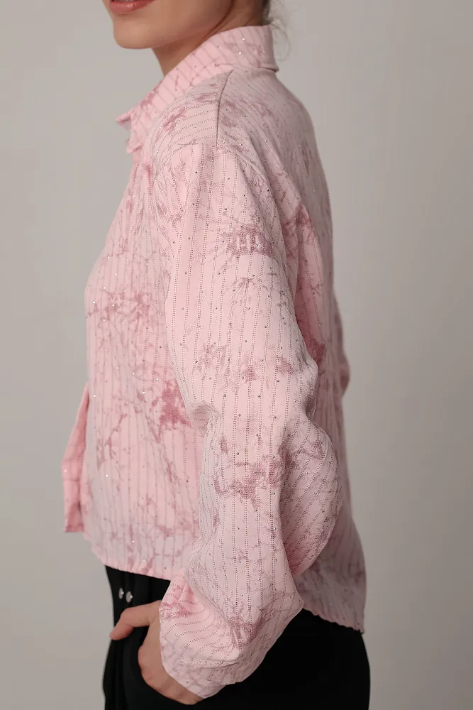 Комплект oversize рубашка и топ