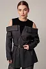 Рубашка с открытыми плечами oversize 