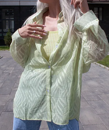 Комплект рубашка и топ oversize