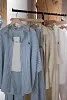 Костюм oversize рубашка, топ и брюки