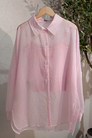 Комплект oversize рубашка и топ