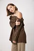 Рубашка с открытыми плечами oversize 