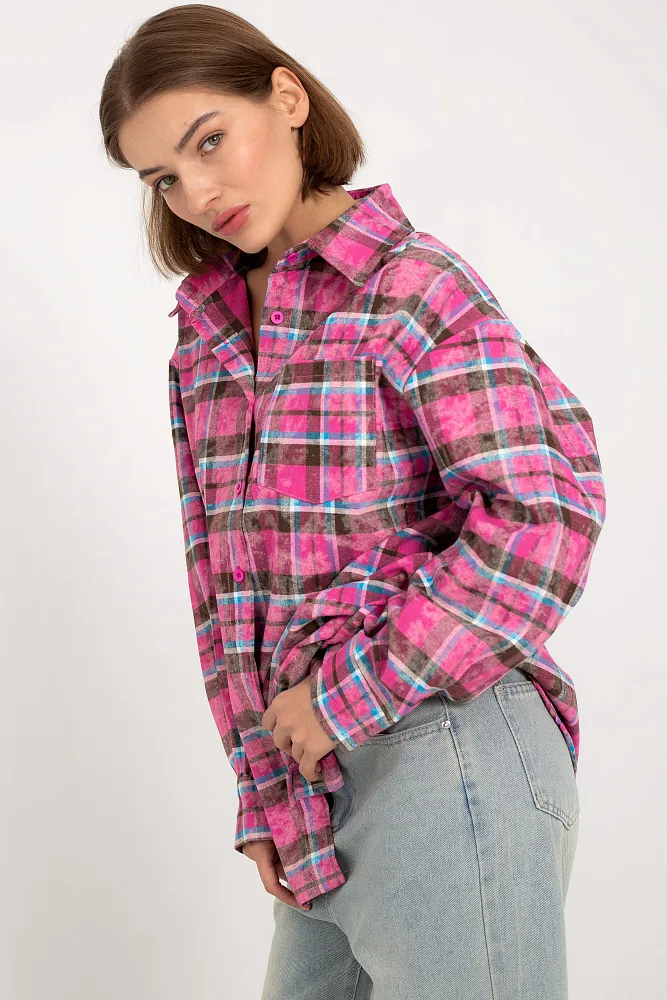 Рубашка в клетку oversize