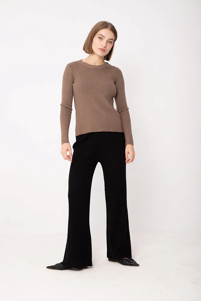 Брюки oversize в рубчик