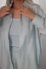 Костюм oversize рубашка, топ и шорты
