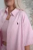 Костюм oversize рубашка, топ и брюки