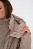 Стеганная куртка зимняя с меховым капюшоном