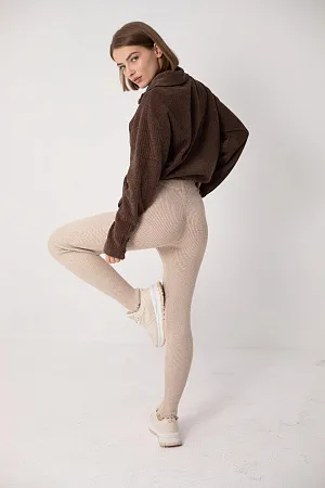 Леггинсы в рубчик oversize