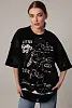 Футболка oversize с пайетками