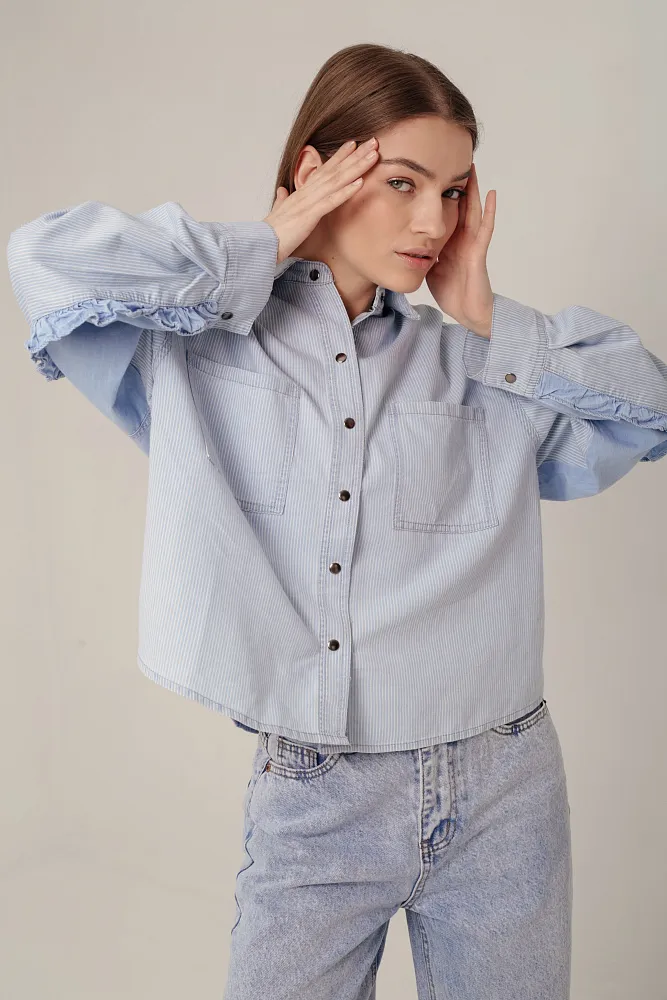Рубашка джинсовая oversize