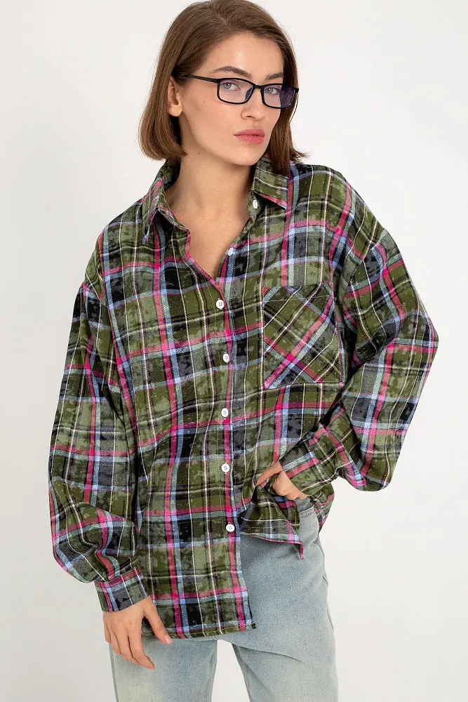 Рубашка в клетку oversize