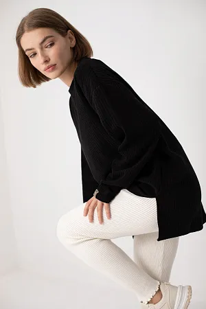 Леггинсы в рубчик oversize