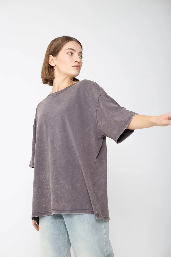 Футболка oversize свободного кроя из хлопка 