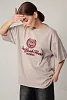 Футболка oversize с круглым вырезом