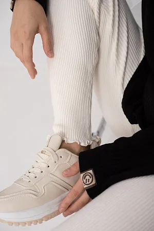 Леггинсы в рубчик oversize