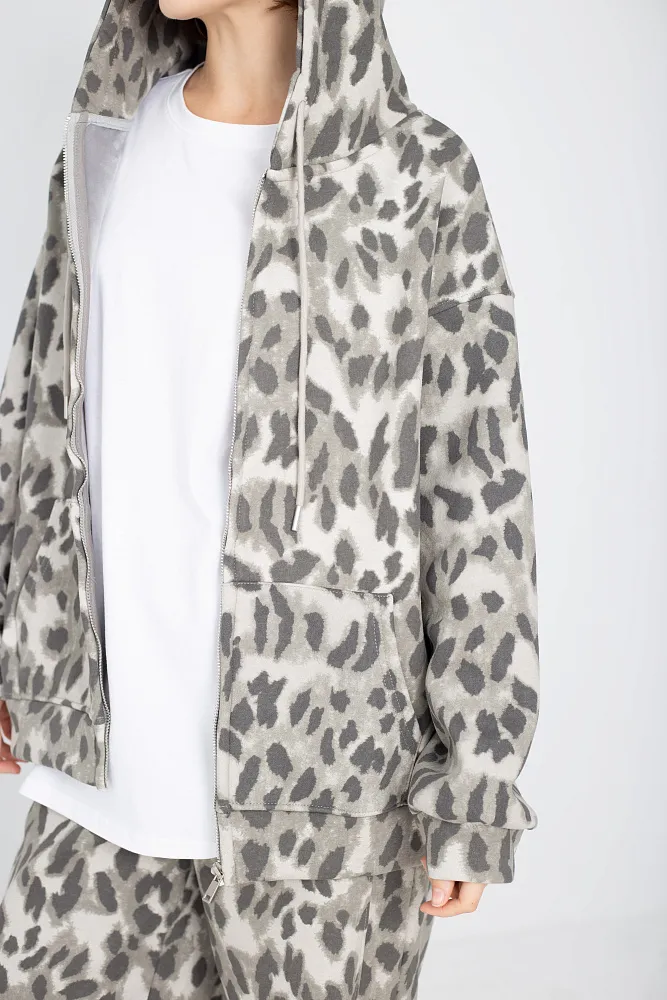 Худи oversize на молнии