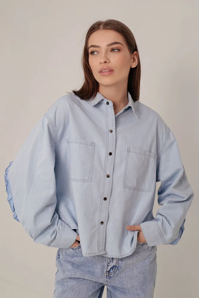 Рубашка джинсовая oversize
