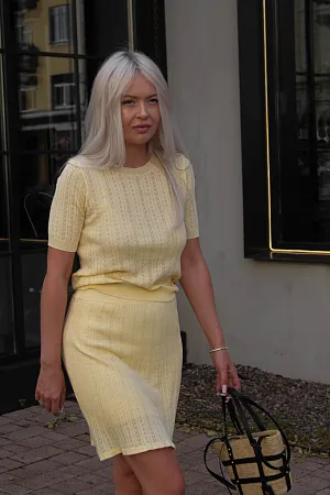 Костюм футболка и юбка oversize