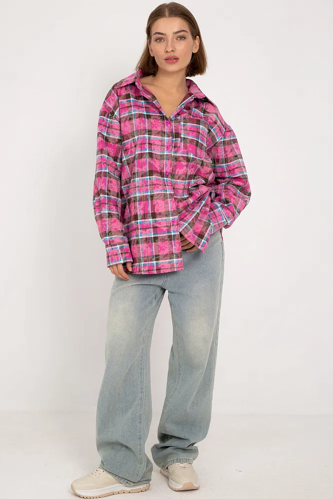 Рубашка в клетку oversize