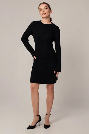 Платье oversize в рубчик