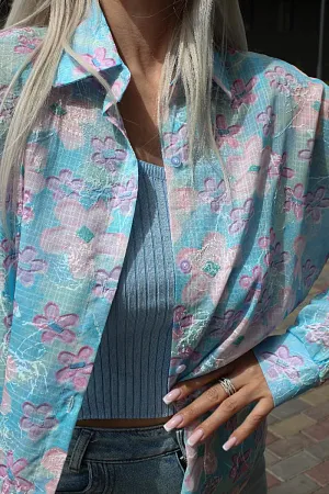 Комплект oversize рубашка и топ