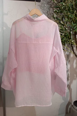 Комплект oversize рубашка и топ