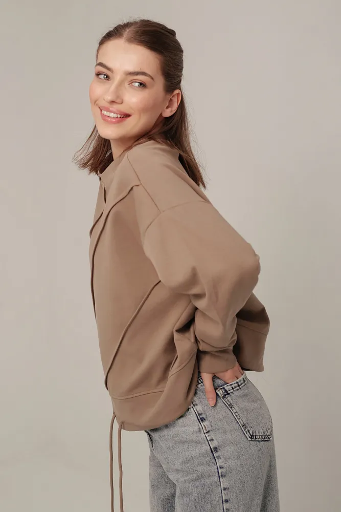 Хлопковый лонгслив oversize