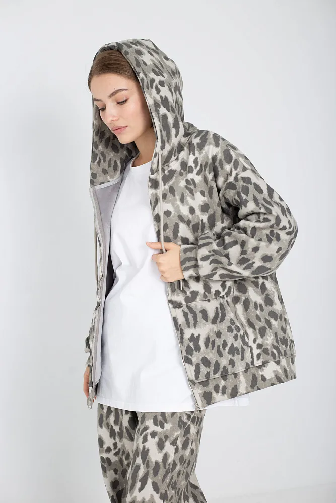 Худи oversize на молнии