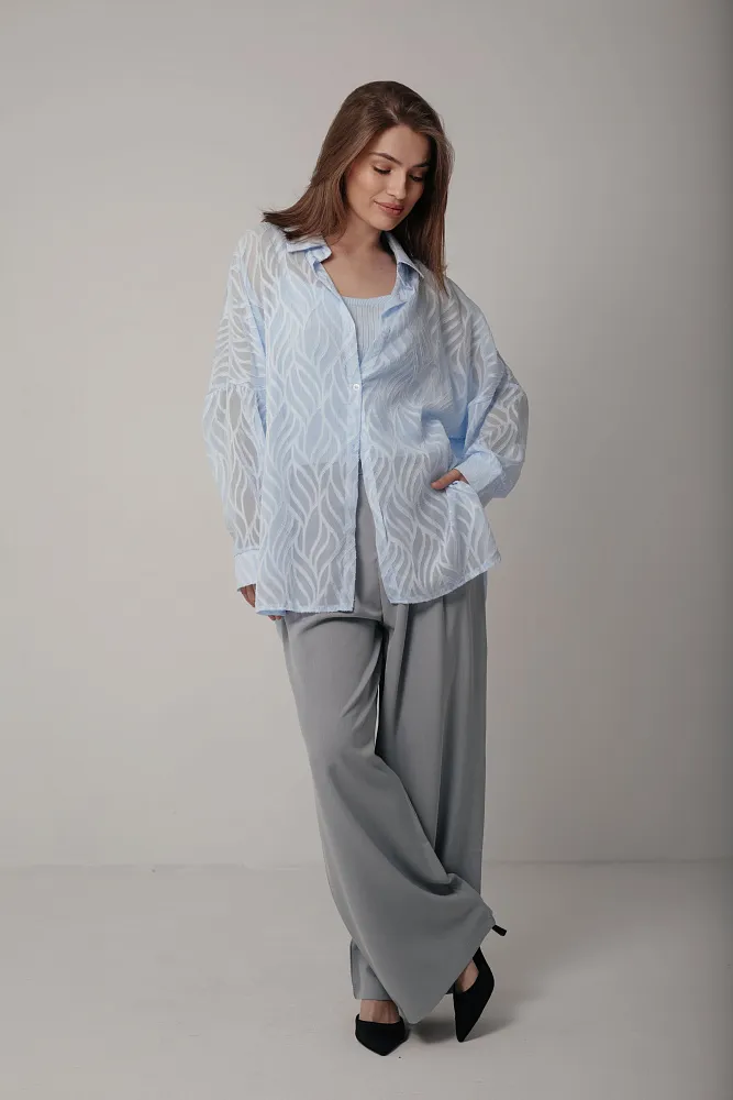 Комплект рубашка и топ oversize