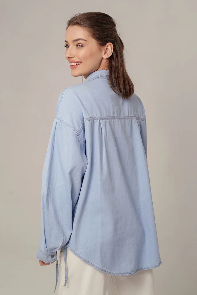 Рубашка джинсовая oversize