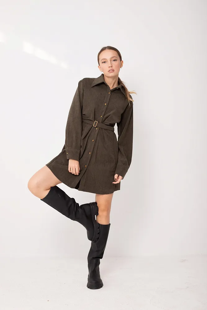 Платье с ремнем oversize