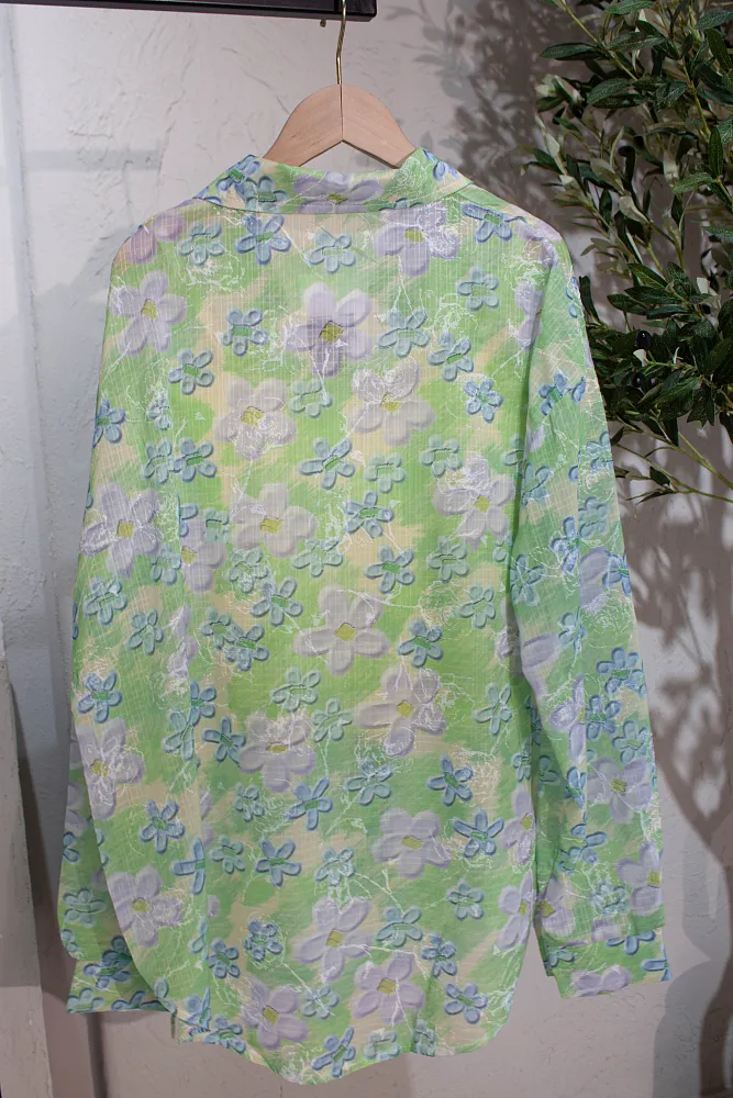 Комплект oversize рубашка и топ
