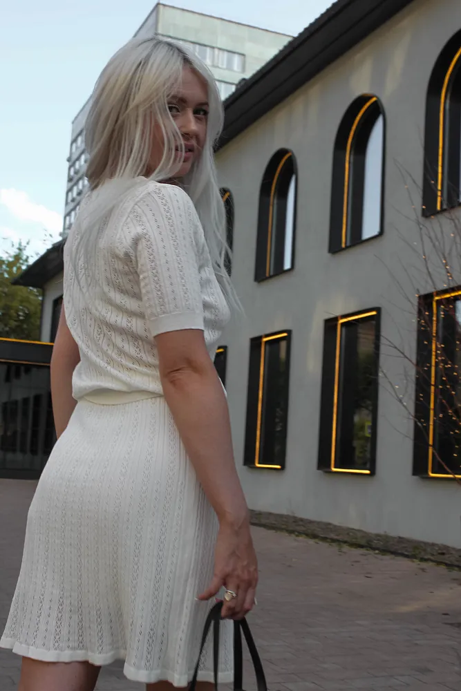 Костюм футболка и юбка oversize
