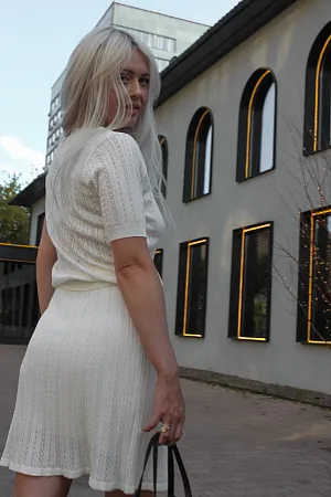 Костюм футболка и юбка oversize