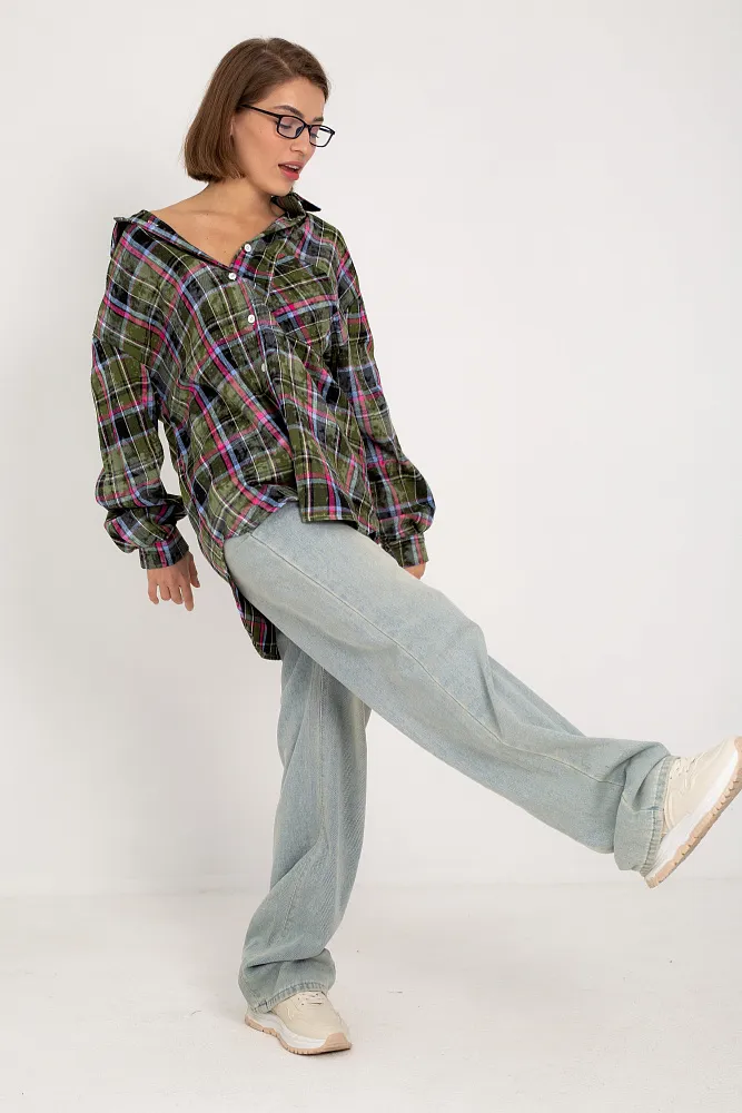Рубашка в клетку oversize