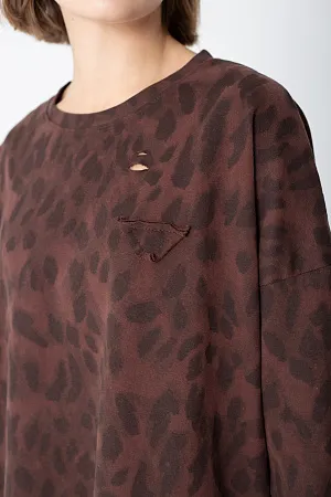 Лонгслив oversize свободного кроя