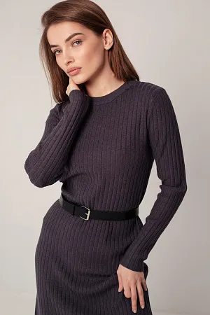 Платье oversize с ремнем
