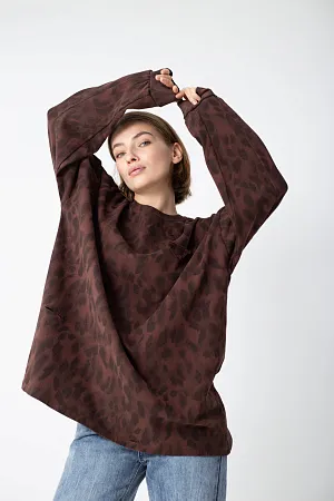 Лонгслив oversize свободного кроя