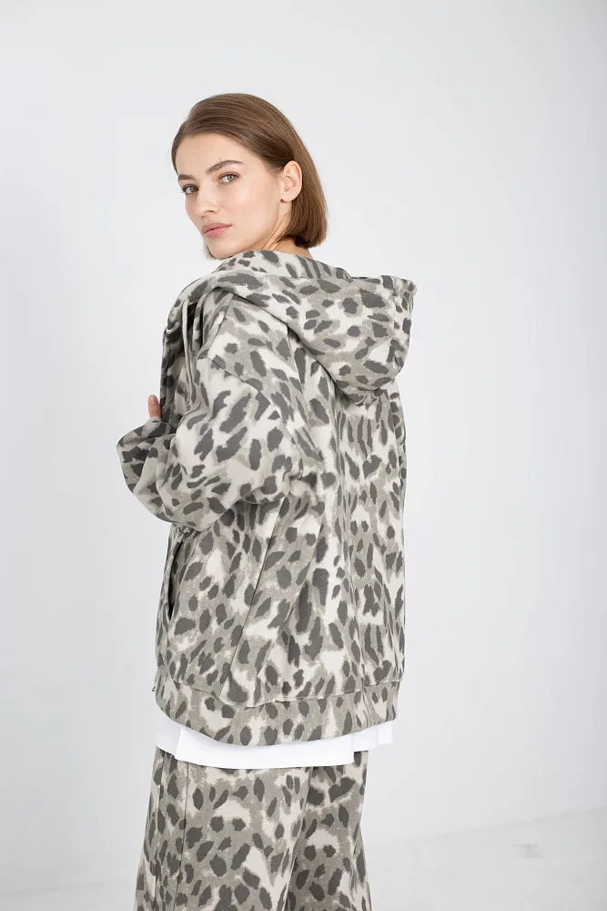 Худи oversize на молнии