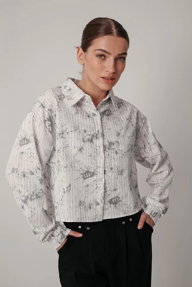 Комплект oversize рубашка и топ