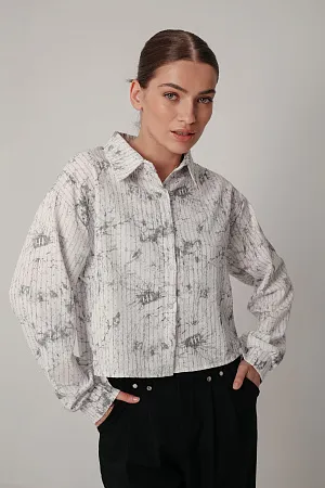 Комплект oversize рубашка и топ