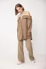 Рубашка с открытыми плечами oversize 